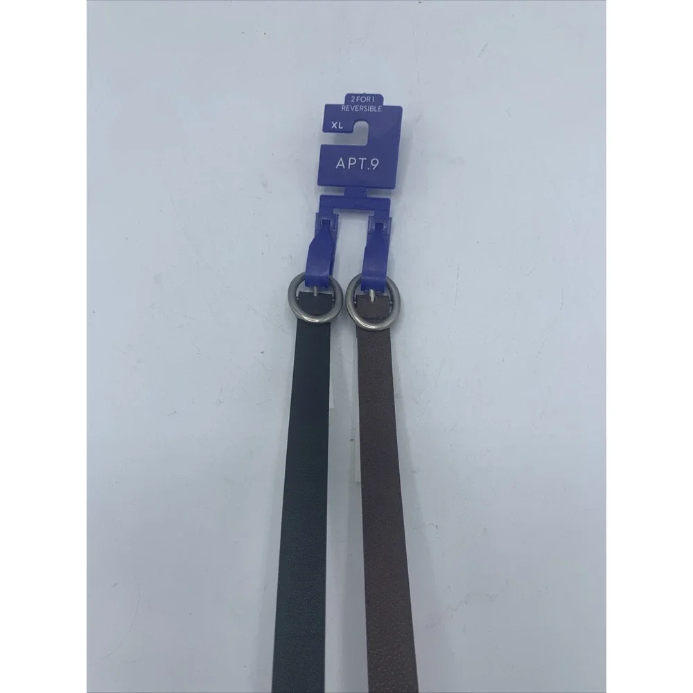 Women's Apt 9 set of‎ 2 skinny belt set size XL NWT